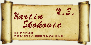 Martin Skoković vizit kartica